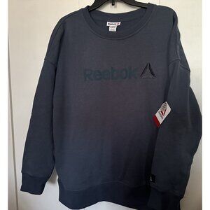 Reebok Purpose Crew Neck Sweatshirt Orion Blue Women's Size XL New with Tags